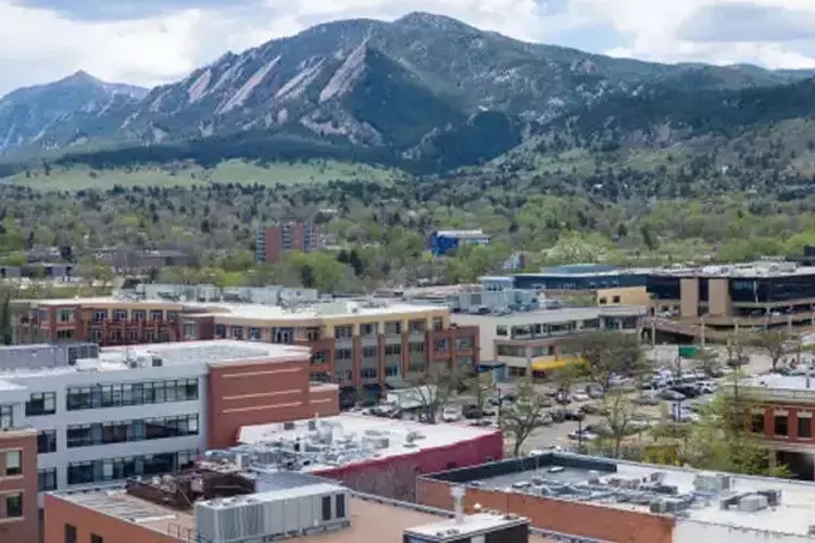 Aerial View of Boulder Colorado