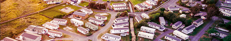 Mobile Home park aerial 